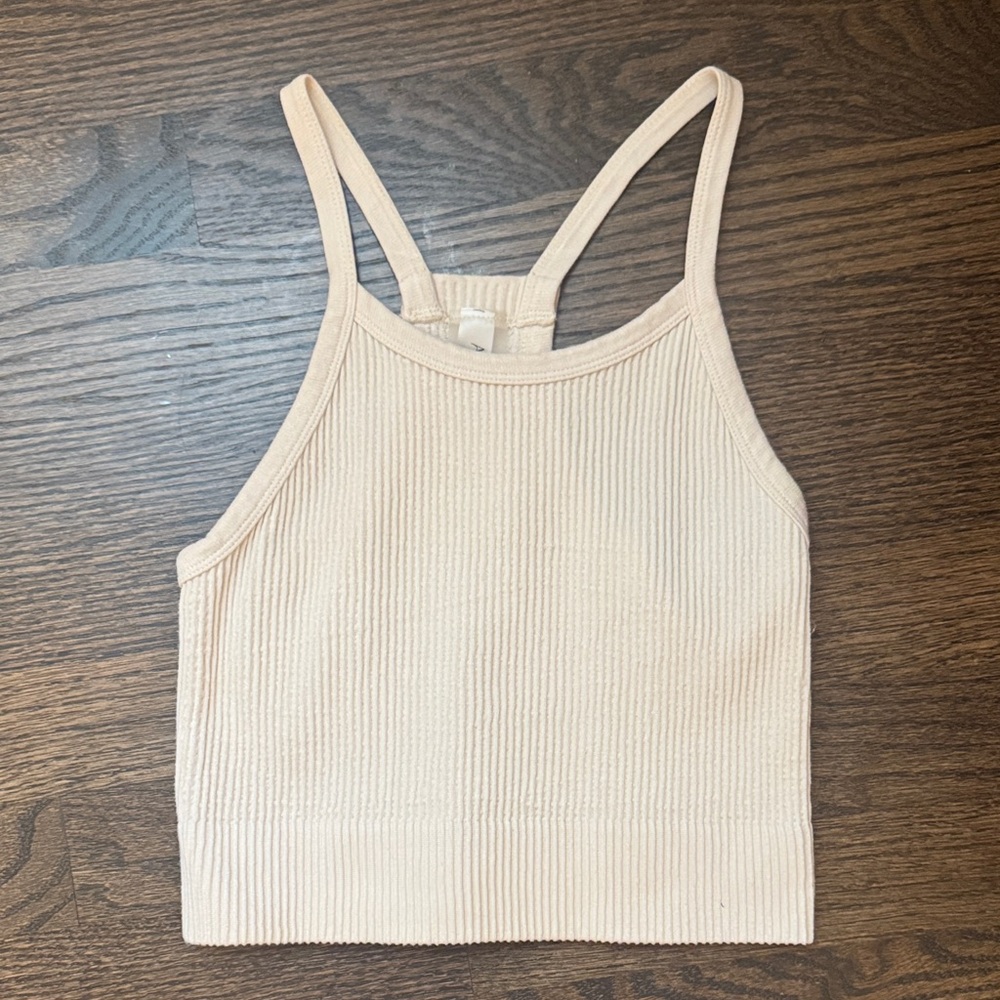 Altar'd State Blush Ribbed Tank Top